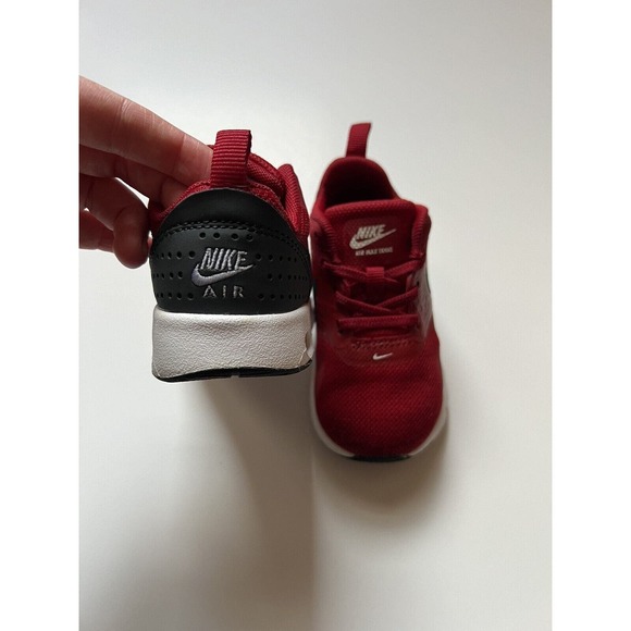 Nike Air Max Tavas GS Kids Running Shoes (6c) Gym Red 814443-600 Sneakers EUC - Picture 4 of 6